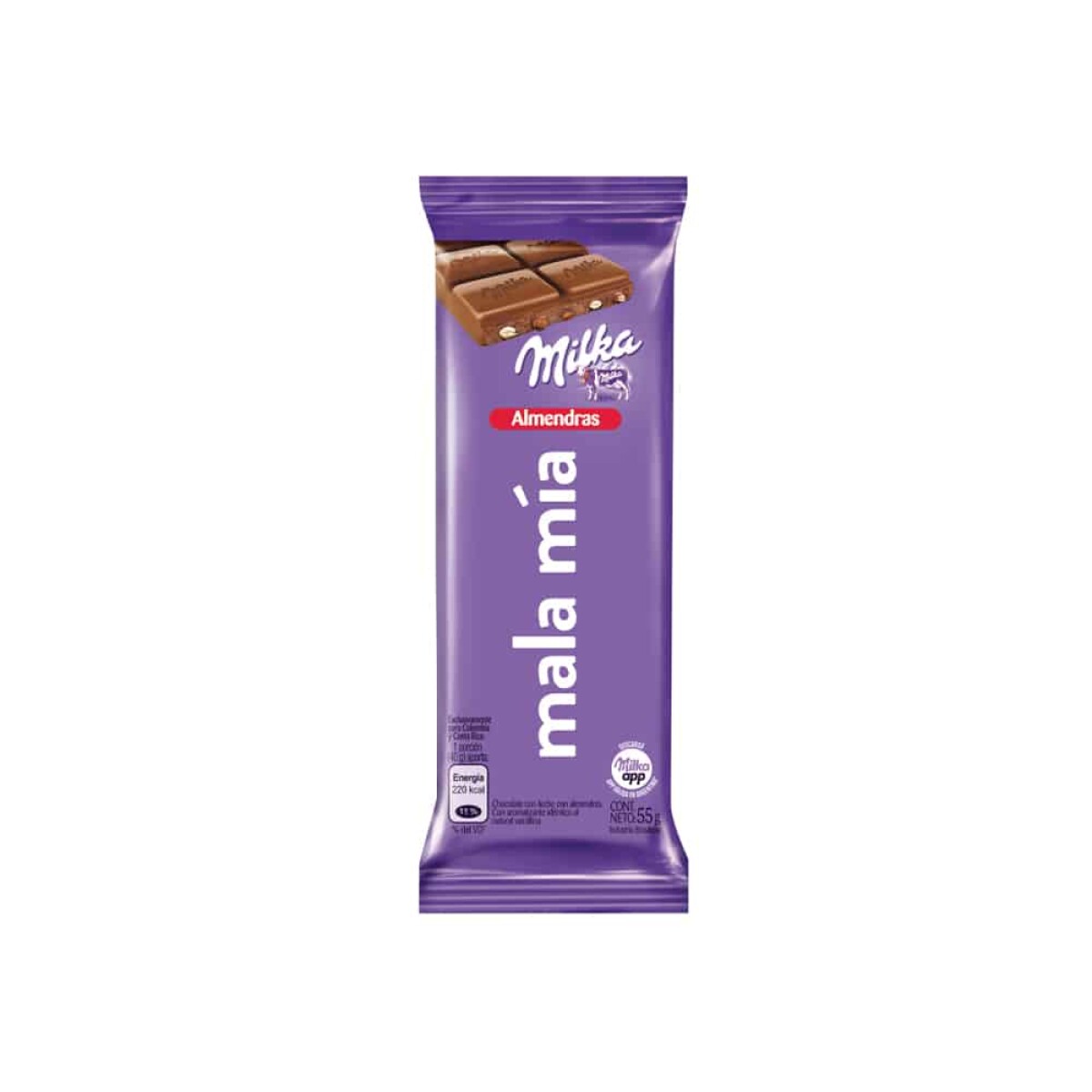 Chocolate en Barra Milka Almendras 55g 