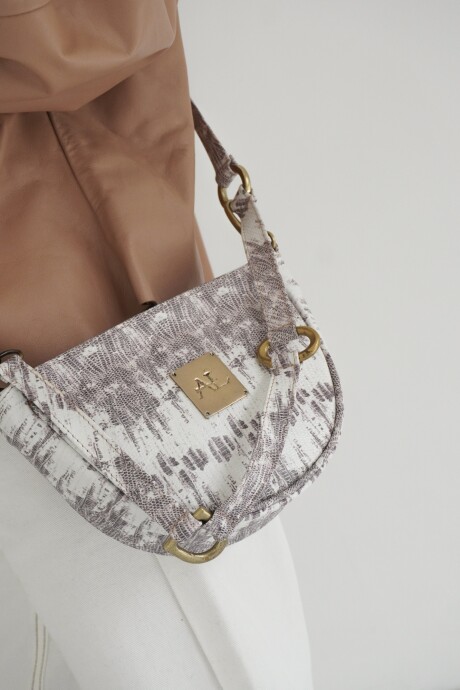 Brassy Bag Blanco Reptil