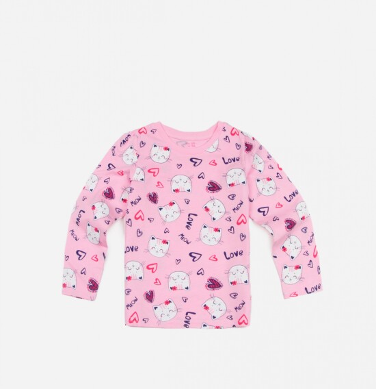 Remera de niña estampada ROSA