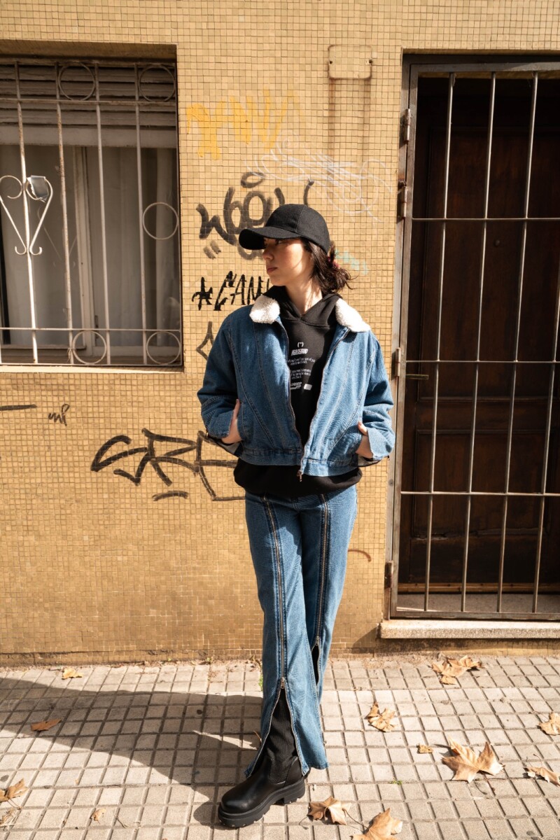 Jeans Cierre - Azul 
