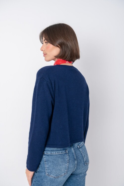 Cardigan Dotta Azul marino