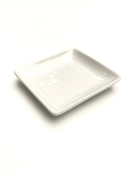 PLATO CUADRADO 10x10x1.5CM PORCELANA BLANCO PLATO CUADRADO 10x10x1.5CM PORCELANA BLANCO