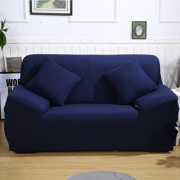 Funda Protector Sillón Sofá 2 Cuerpos Ajustable Elastizada Variante Color Azul
