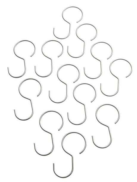 Anillas cortina de ducha RYDAL 12 uds metal Anillas cortina de ducha RYDAL 12 uds metal