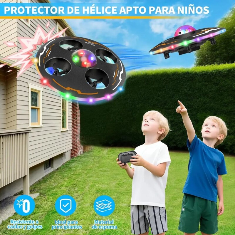 Drone Onvi Infantil Recargable Con Luces y Control Remoto Drone Onvi Infantil Recargable Con Luces y Control Remoto