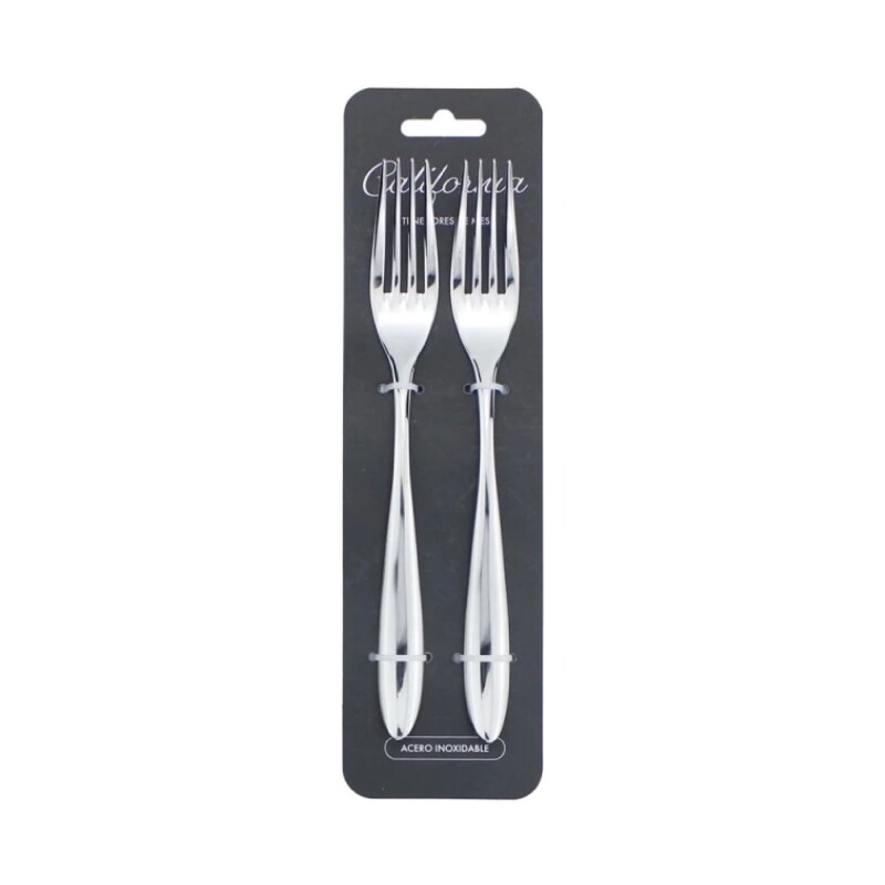 SET X2 TENEDOR DE MESA 21CM ACERO CALIFORNIA SET X2 TENEDOR DE MESA 21CM ACERO CALIFORNIA