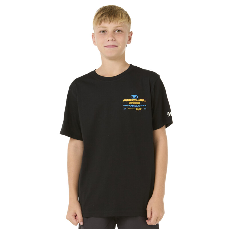 Remera Rip Curl Rip Curl Pro 25 Event - Niño - Negro Remera Rip Curl Rip Curl Pro 25 Event - Niño - Negro
