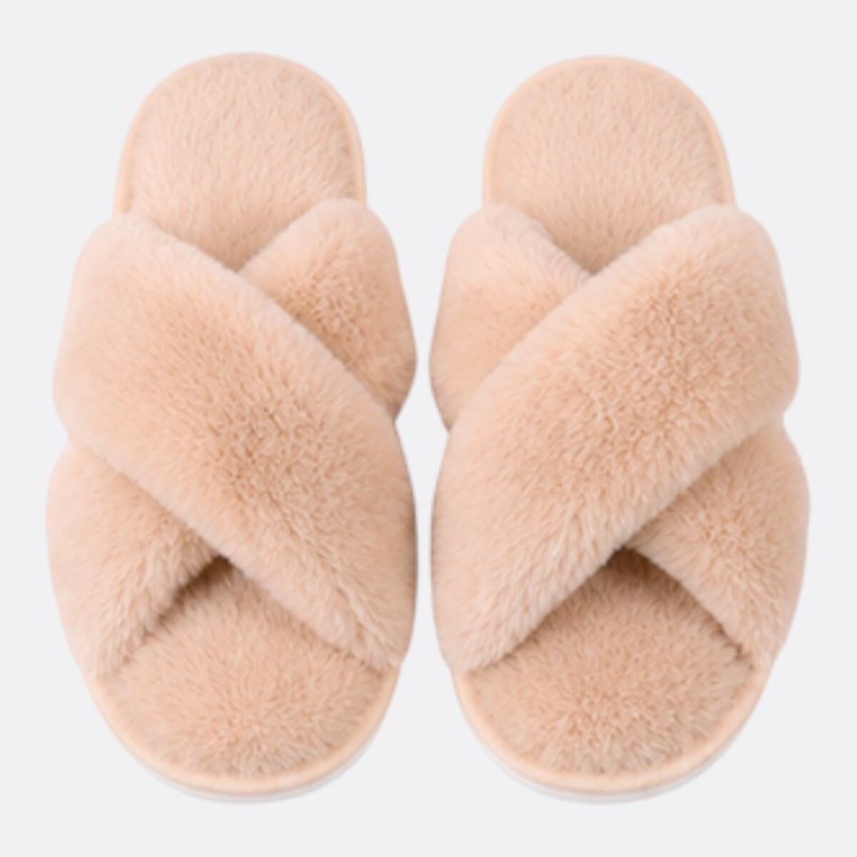 Pantufla Cruzada Varios Colores - Beige 