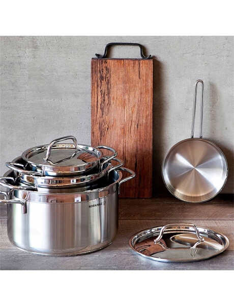 OLLA ACERO 5.5LTS INOX C/TAPA ALFA KORKMAZ. 24X12CM OLLA ACERO 5.5LTS INOX C/TAPA ALFA KORKMAZ. 24X12CM