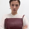 Bandolera Sauvage En Cuero Graneado Bordeaux