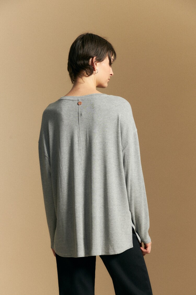 REMERA GRIFFIN Gris Melange