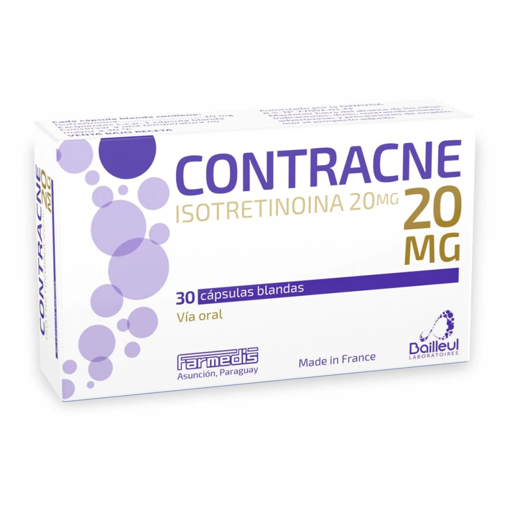 CONTRACNE 20 MG CJ X 30 CAPS. BLANDAS
