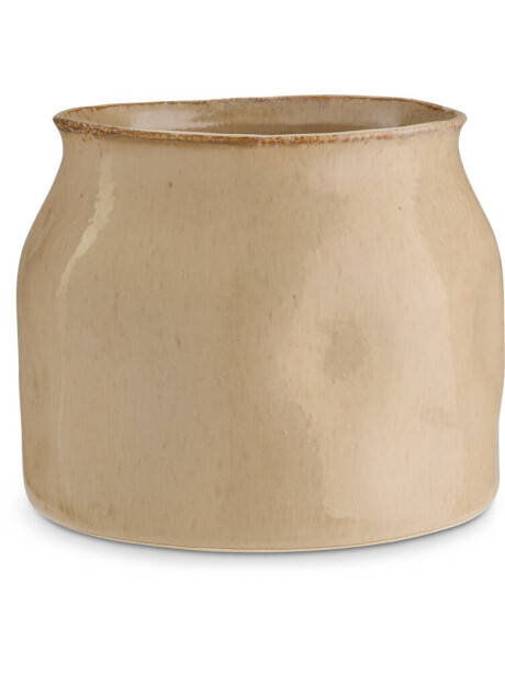 Maceta RUDOLF Ø18xH16 cm almendra. Maceta RUDOLF Ø18xH16 cm almendra.