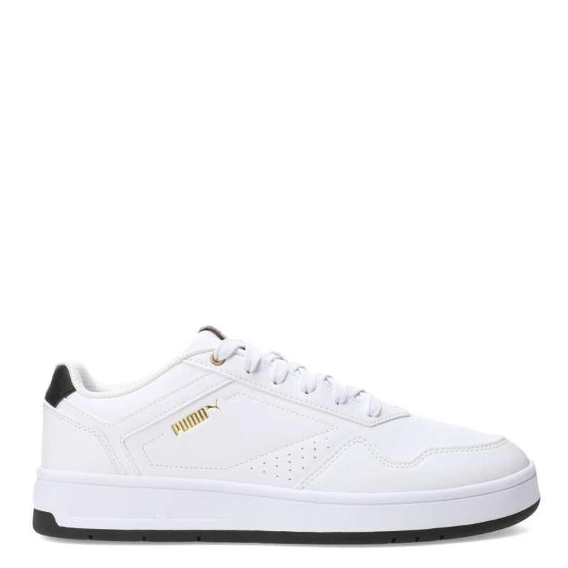 Championes de Hombre Puma Court Classic Blanco - Negro - Dorado