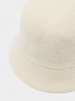 Sombrero Bucket De Lana crudo