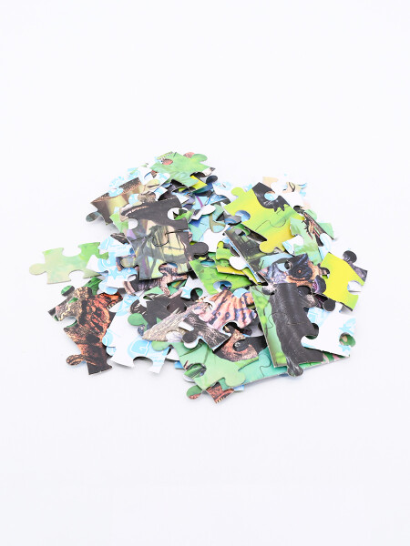 PUZZLE DINOS NARANJA