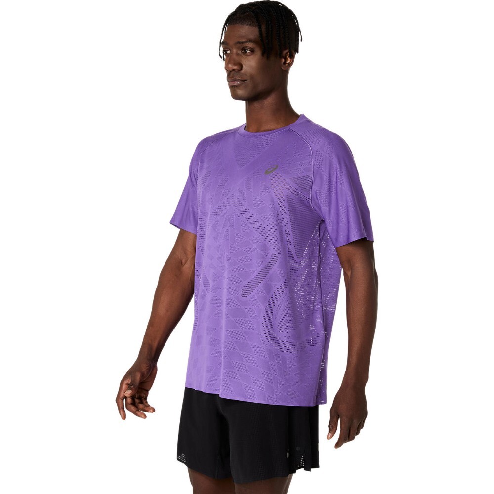 Polo Running Metarun Ss Top Hombre Edo Purple