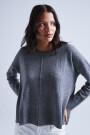 PULL COL ROND MANCHES LONGUES Gris Grafito