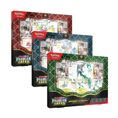 Pokémon TCG: Paldean Fates Meowscarada EX Premium Collection [Inglés] Pokémon TCG: Paldean Fates Meowscarada EX Premium Collection [Inglés]