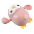 Pinguino Nadador Juguete A Cuerda Ducha Baño Niños Bebes Variante Color Rosa