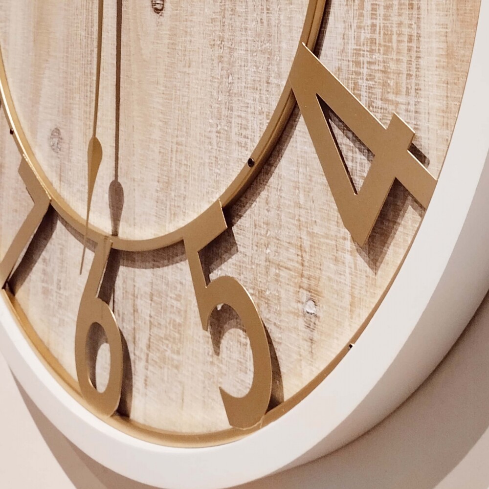 Reloj de Pared - Madera y metal - Diámetro 68cm Reloj de Pared - Madera y metal - Diámetro 68cm