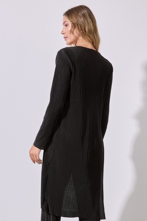 Cardigan Plisado NEGRO