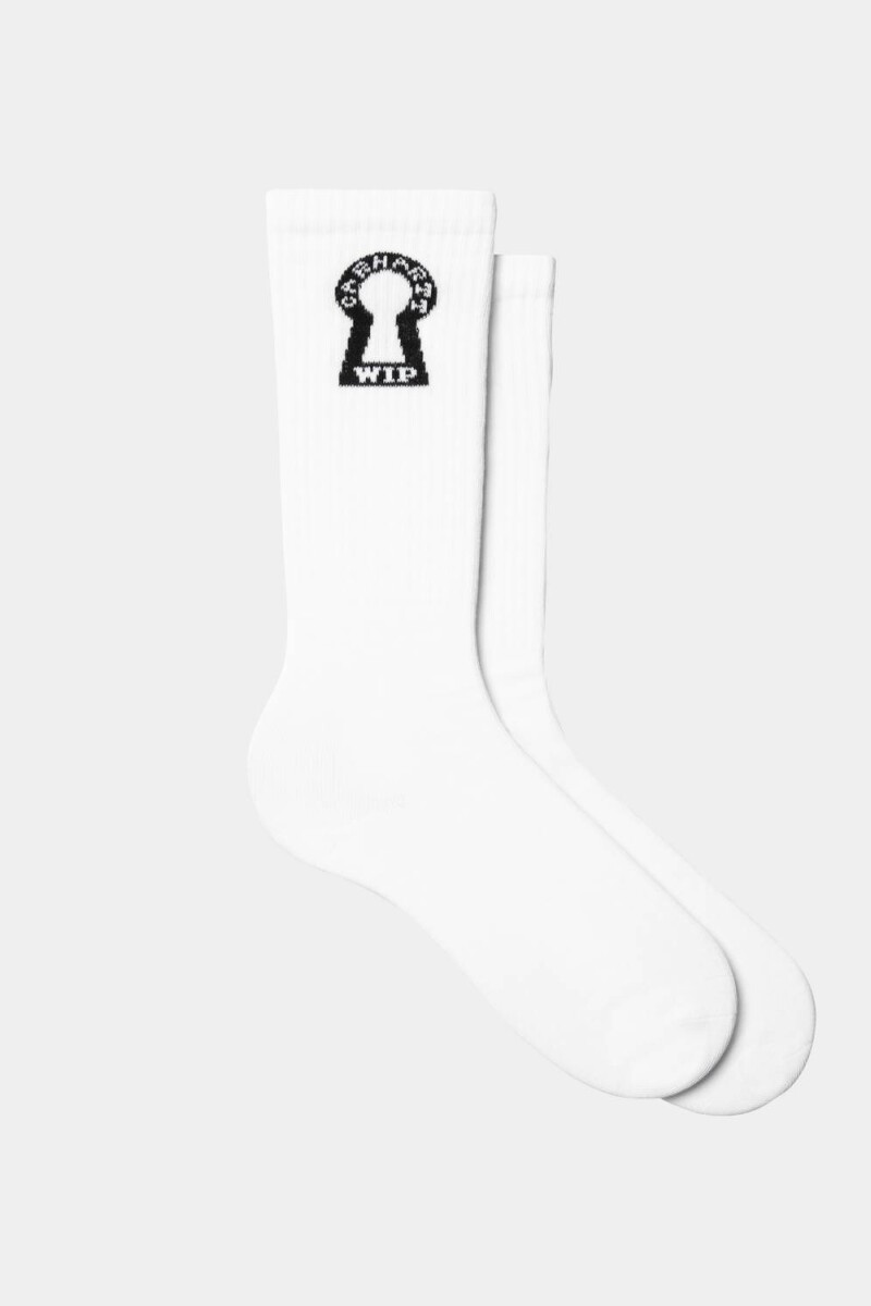 Locked Socks Blanco