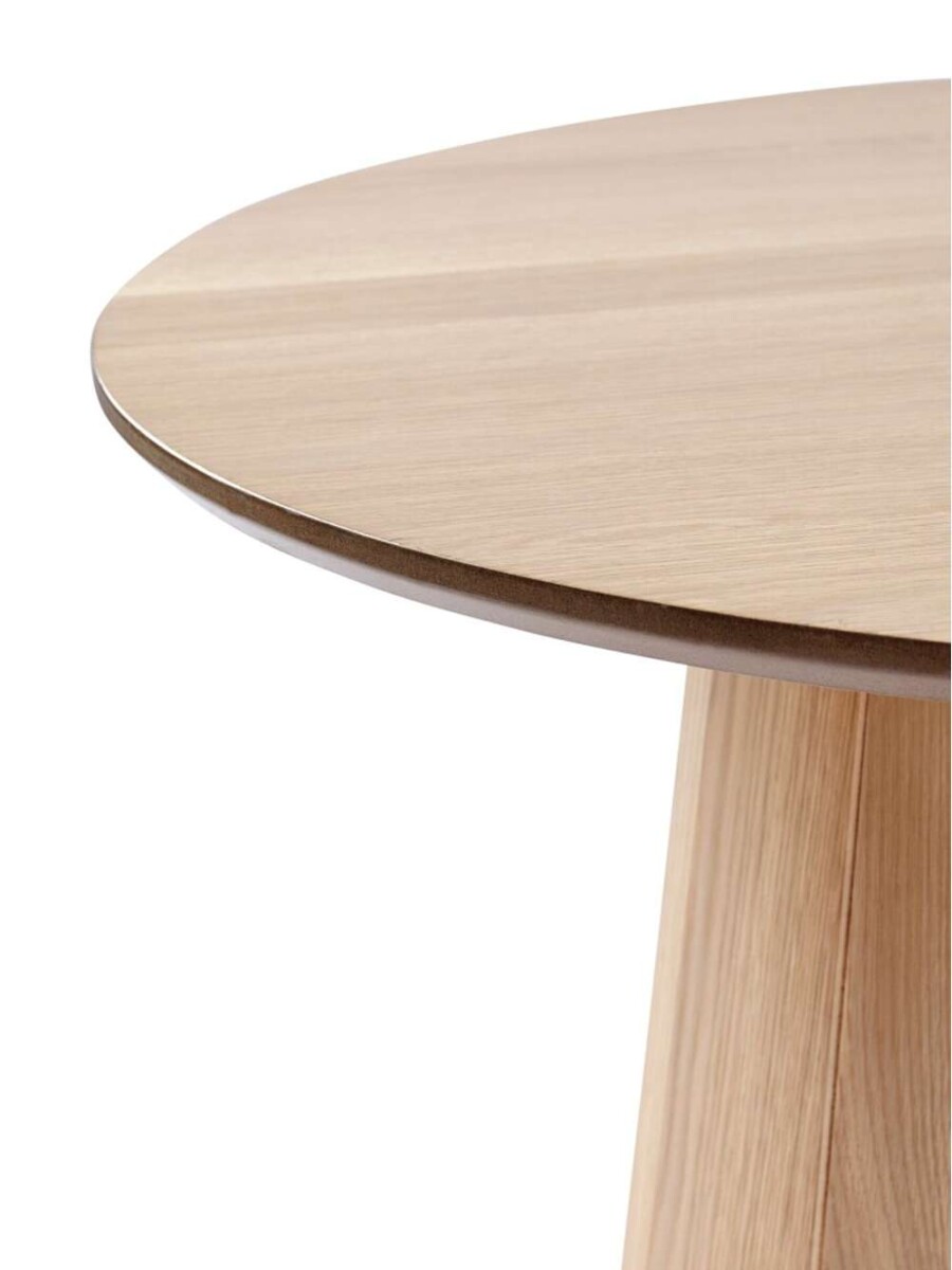 Mesa De Centro Kliplev Ø80 - Color Roble 