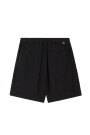 FOSTER PLEATED LINEN SHORT Negro