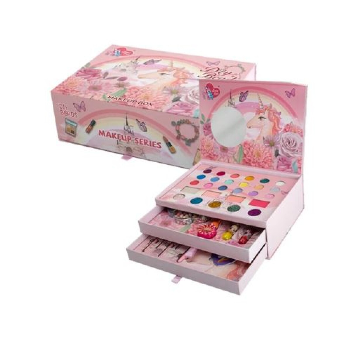Maquillaje- Petaca de 3 pisos - Maquillaje- Petaca De 3 Pisos 