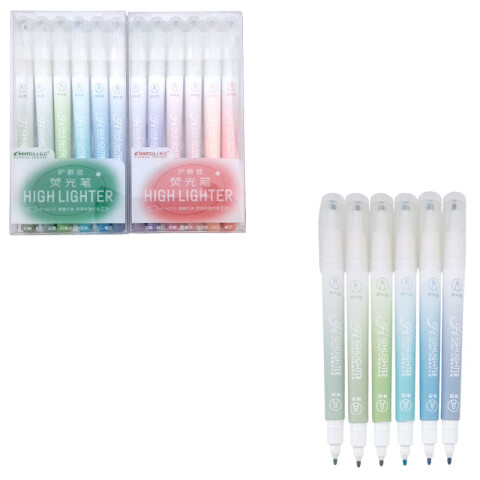 Marcadores doble punta 6pcs Marcadores Doble Punta 6pcs