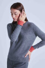 PULL COL ROND CONTRASTE Grafito