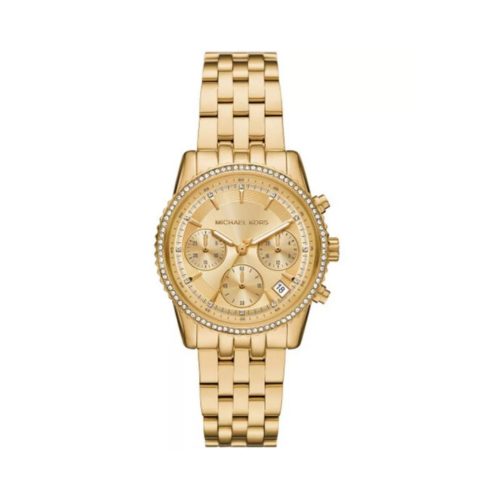 Reloj Michael Kors con Malla Enchapada y Esfera Redonda Reloj Michael Kors con Malla Enchapada y Esfera Redonda