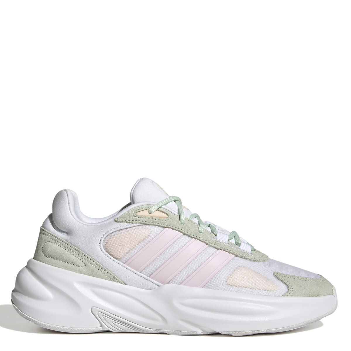 Championes de Mujer Adidas Ozelle Cloudfoam Wns - Blanco - Verde - Rosa 