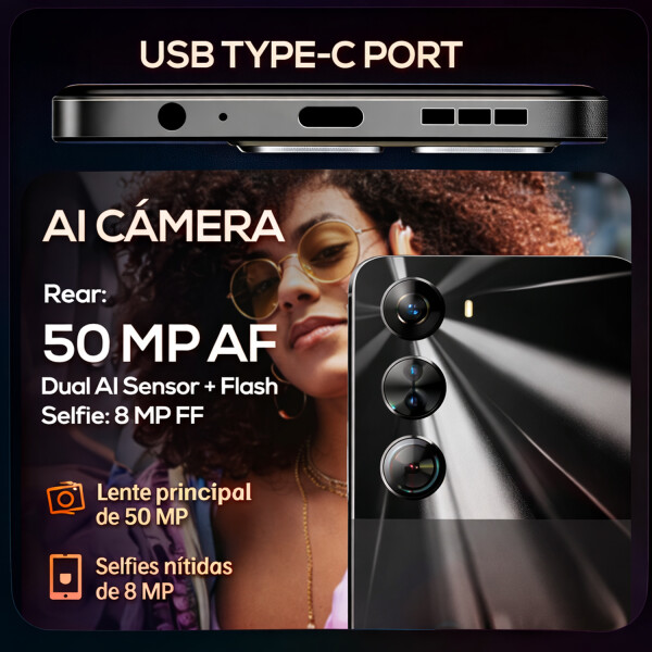 Logic M1l Music Kit 14gb (4+ 10gb)ram 256gb + Auricular Monster CEL LOGIC L68M PLUS 14/256 MONSTER NEGRO