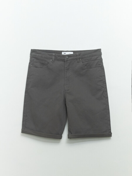 Bermuda cinco bolsillos Gris