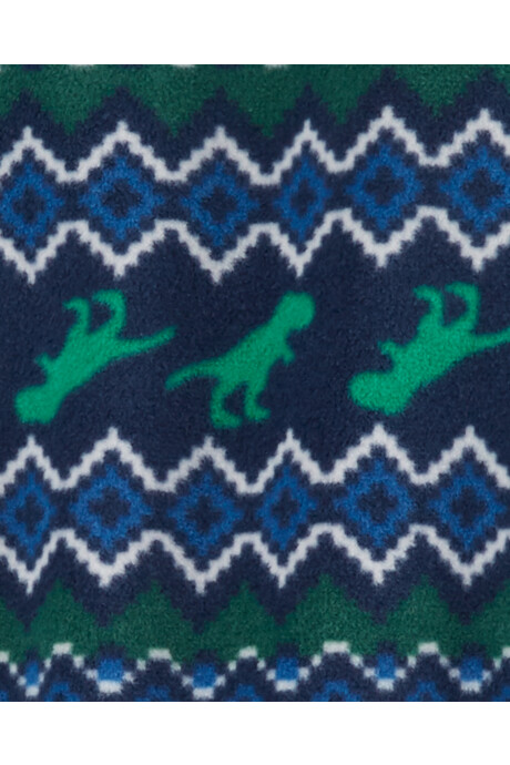 Pijama una pieza de micropolar, con pie, diseño dinosaurios Sin color