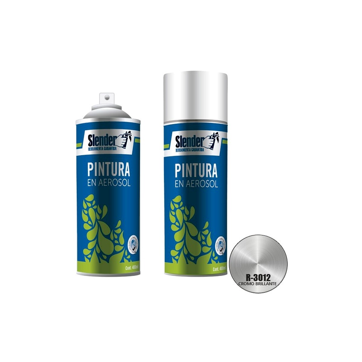 Aerosol Slender 400ml Cromo Brillante (R-3012) 