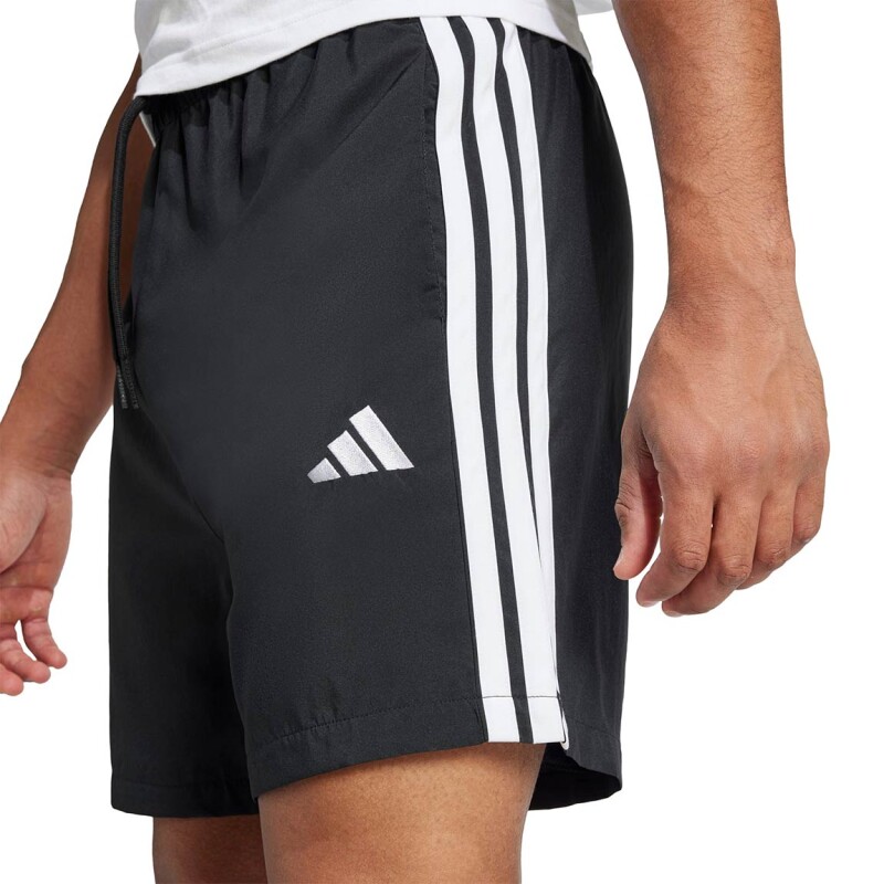 Short de Hombre Adidas 3s Chelsea Negro-Blanco