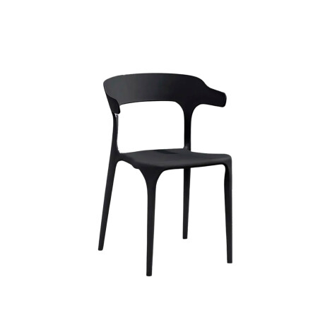 Silla Plastico Lumax Venezia Reforzada Apilable exterior Negro
