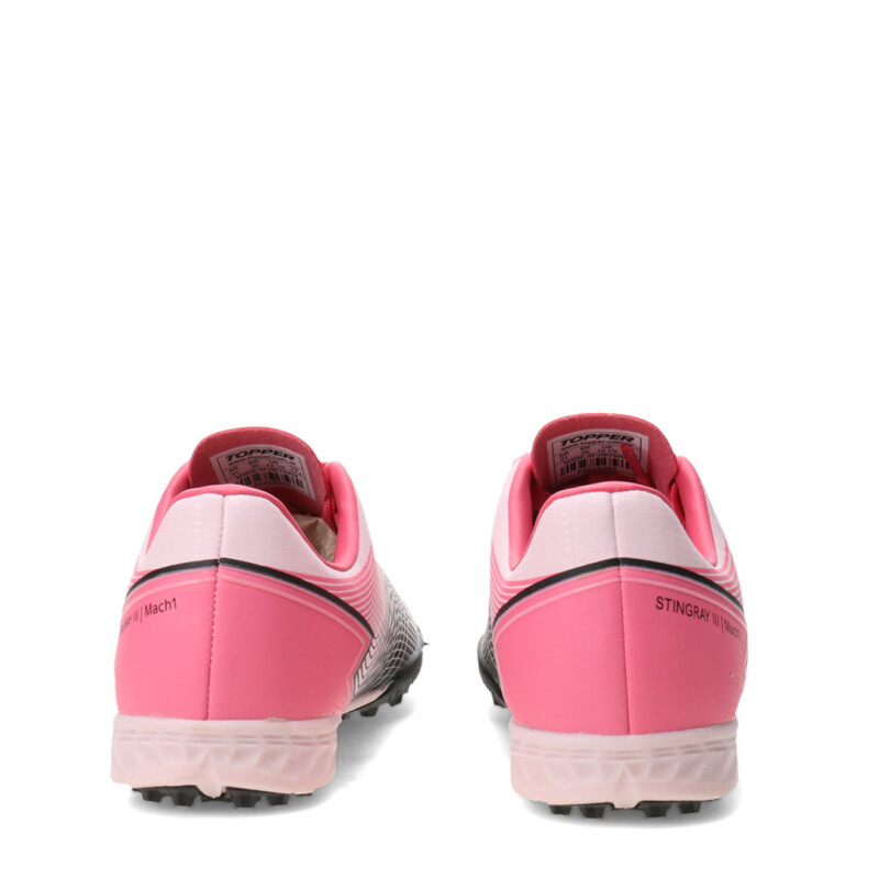 Championes de Niños Topper Futbol 5 Stringray Iii Mach 1 Rosado - Negro