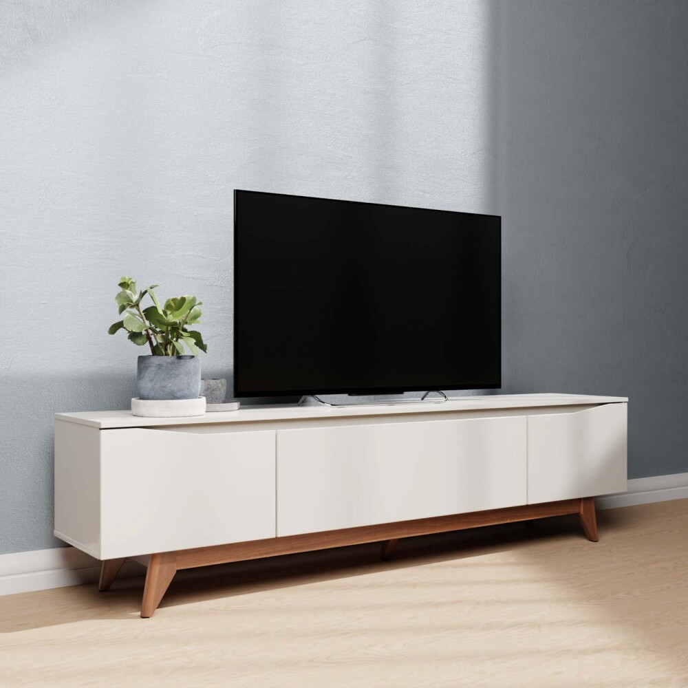 RACK PARA TV MADERA WHITE