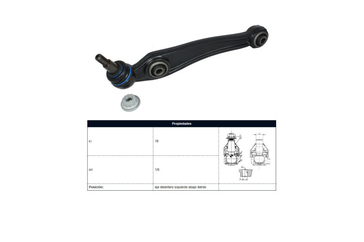 Brazo De Suspension Del BMW X5 D (E70)/X5 3.5 Si (E70)/X6 (E71)/X5 3.0 Si (E70) 06-14 Izq Brazo De Suspension Del BMW X5 D (E70)/X5 3.5 Si (E70)/X6 (E71)/X5 3.0 Si (E70) 06-14 Izq