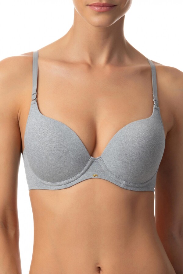 Soutien con Aro y Push Uo 51805 Gris