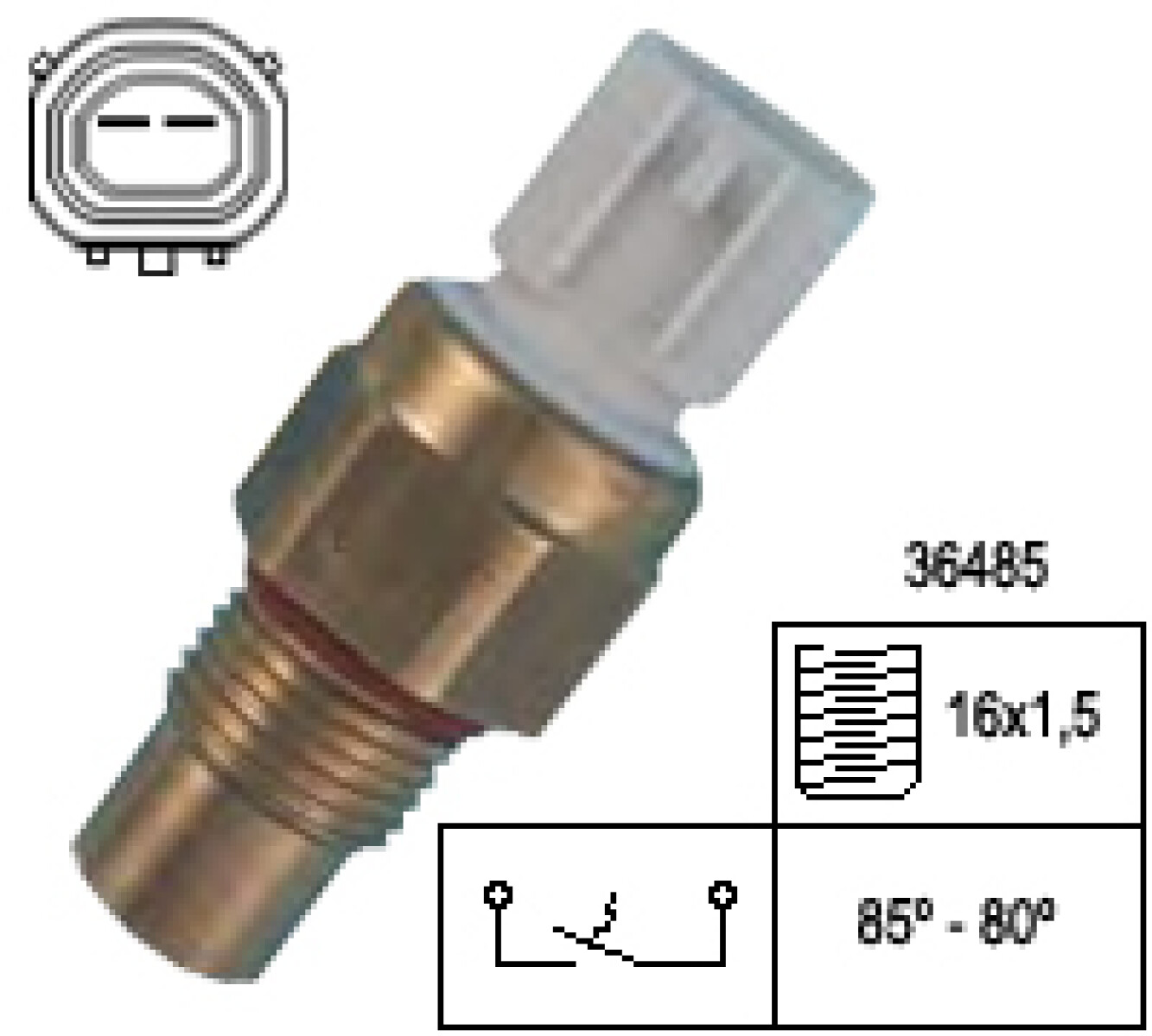 BULBO INTERRUPTOR HYUNDAI ELECTRO ACCENT EXCEL FAE 