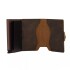 Billetera Tarjetero Dellorean Protección RFID Anticlonación Variante Color Marron