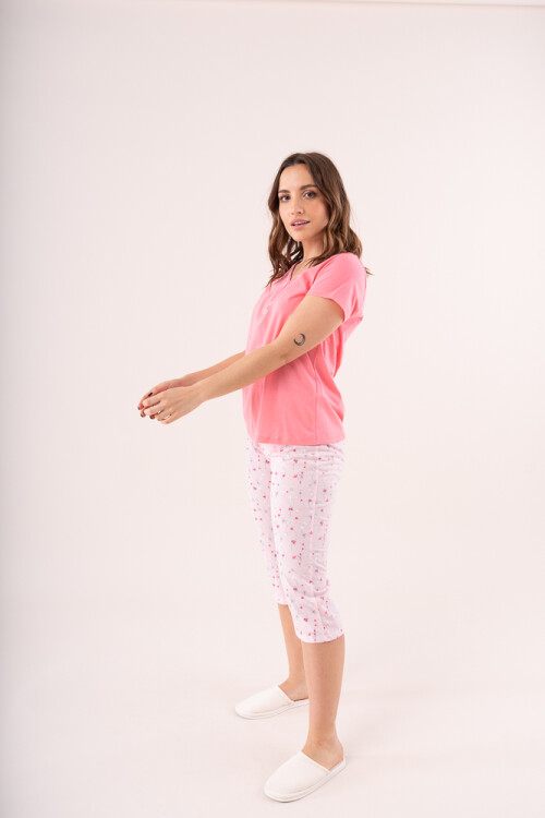 Pijama Manga Corta Capri 41553 Coral