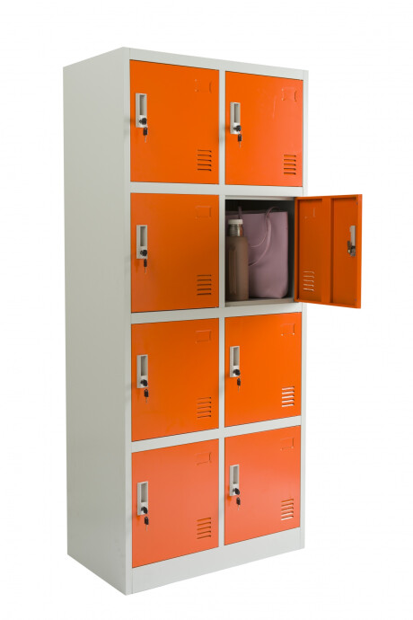 Guardabultos Locker Metálicos De 8 Puertas Guardarropa Guardabultos Locker Metálicos De 8 Puertas Guardarropa