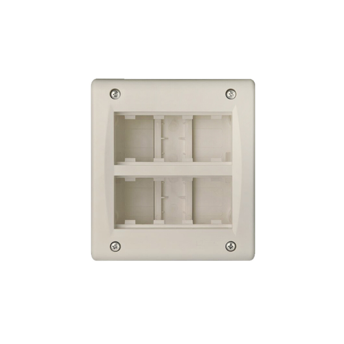 Caja ext. para 8 módulos (2x4) marfil - Ave - C55622 