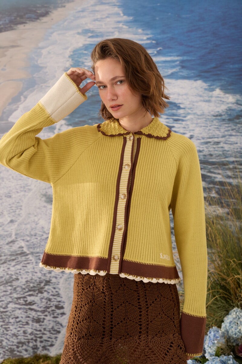CARDIGAN OLA - Pistacho 